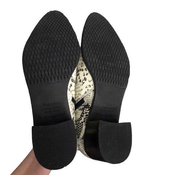 Blondo Waterproof Leather Snakeskin Print Ankle Boot 7 NWT - Picture 15 of 16